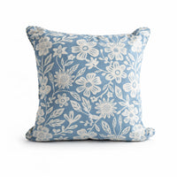 Lake House Collection Cushion Printed - BLUE BLOOMS