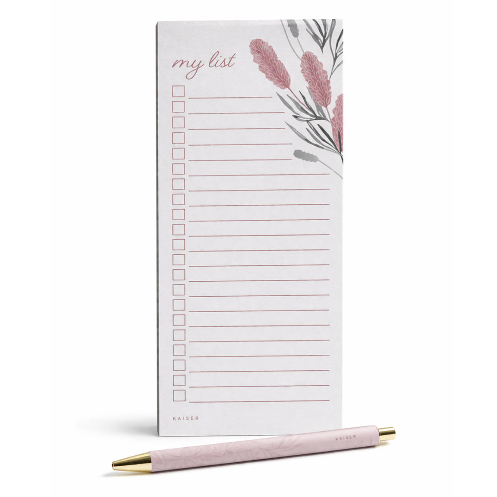 Kaiser List Notepad with Pen - BLOSSOMS