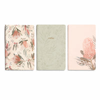 Kaiser 3pk A5 Notebook with Cover Set - BLOSSOMS