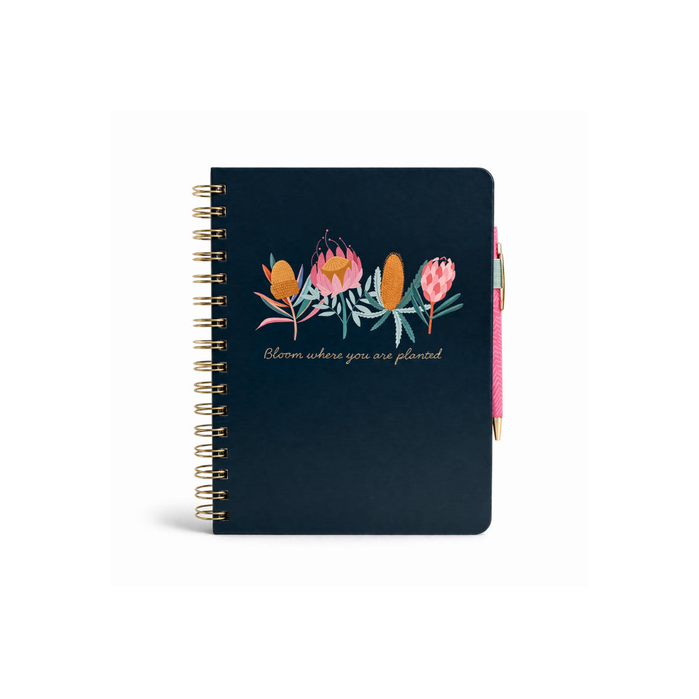Kaiser Hardcover Notebook with Pen - INDIGO