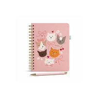 Kaiser Hardcover Notebook with Pen - KIT-TEA CAT