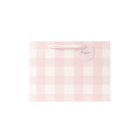 Medium Gift Bag - BLUSH GINGHAM