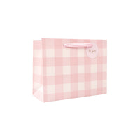 Medium Gift Bag - BLUSH GINGHAM