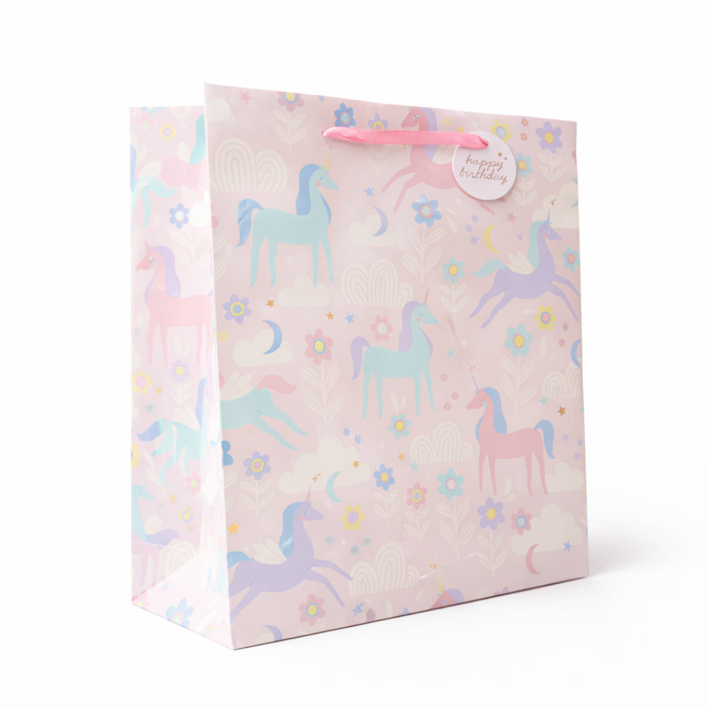 Extra-Large Gift Bag - UNICORN SKIES