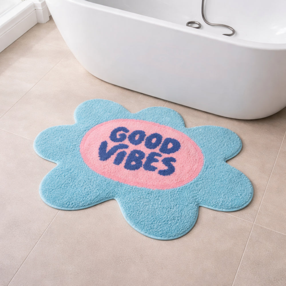 The Daisy Edit Bath Mat - GOOD VIBES