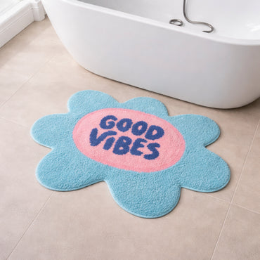 The Daisy Edit Bath Mat - GOOD VIBES