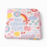 The Daisy Edit Plush Blanket - GOOD VIBES