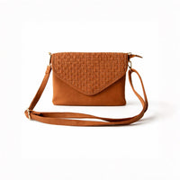 K&Co. Signature Woven Clutch Bag - TAN