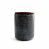 Lake House Collection Ceramic Medium Canister - SLATE SPECKLE