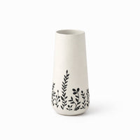 Lake House Collection Ceramic Etched Vase