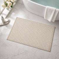 Evergreen Collection Pom Pom Bath Mat - SAND