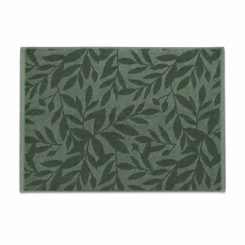 Evergreen Collection Jacquard Bath Mat - SAGE