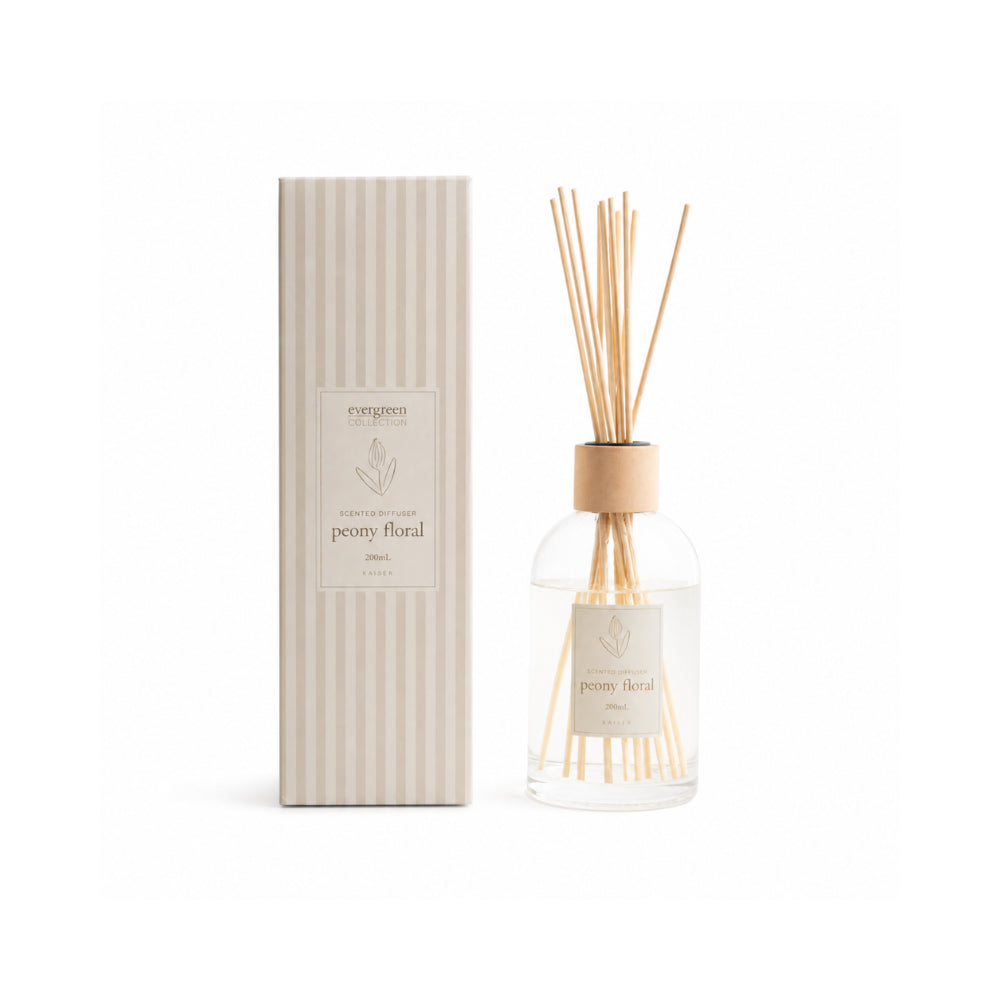Evergreen Collection 200ml Diffuser - PEONY FLORAL