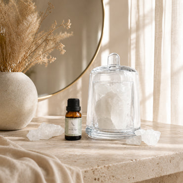 Evergreen Collection Fragrance Stone and Oil Set - WOODY SAGE