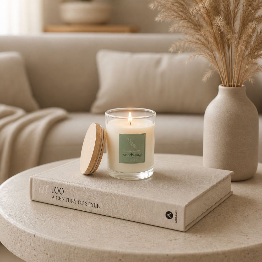 Evergreen Collection 240g Candle - WOODY SAGE