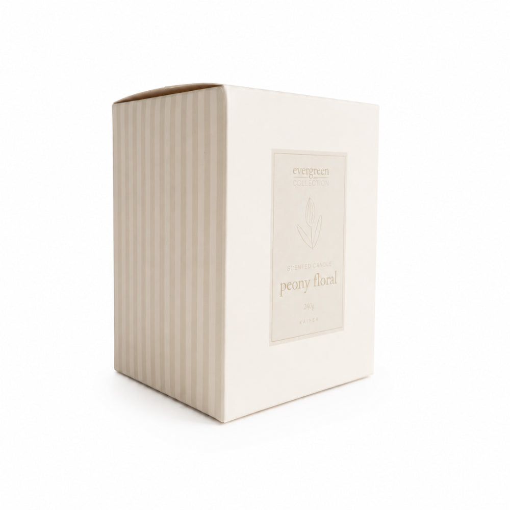 Evergreen Collection 240g Candle - PEONY FLORAL