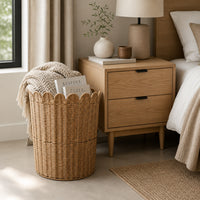 Evergreen Collection Woven Laundry Hamper