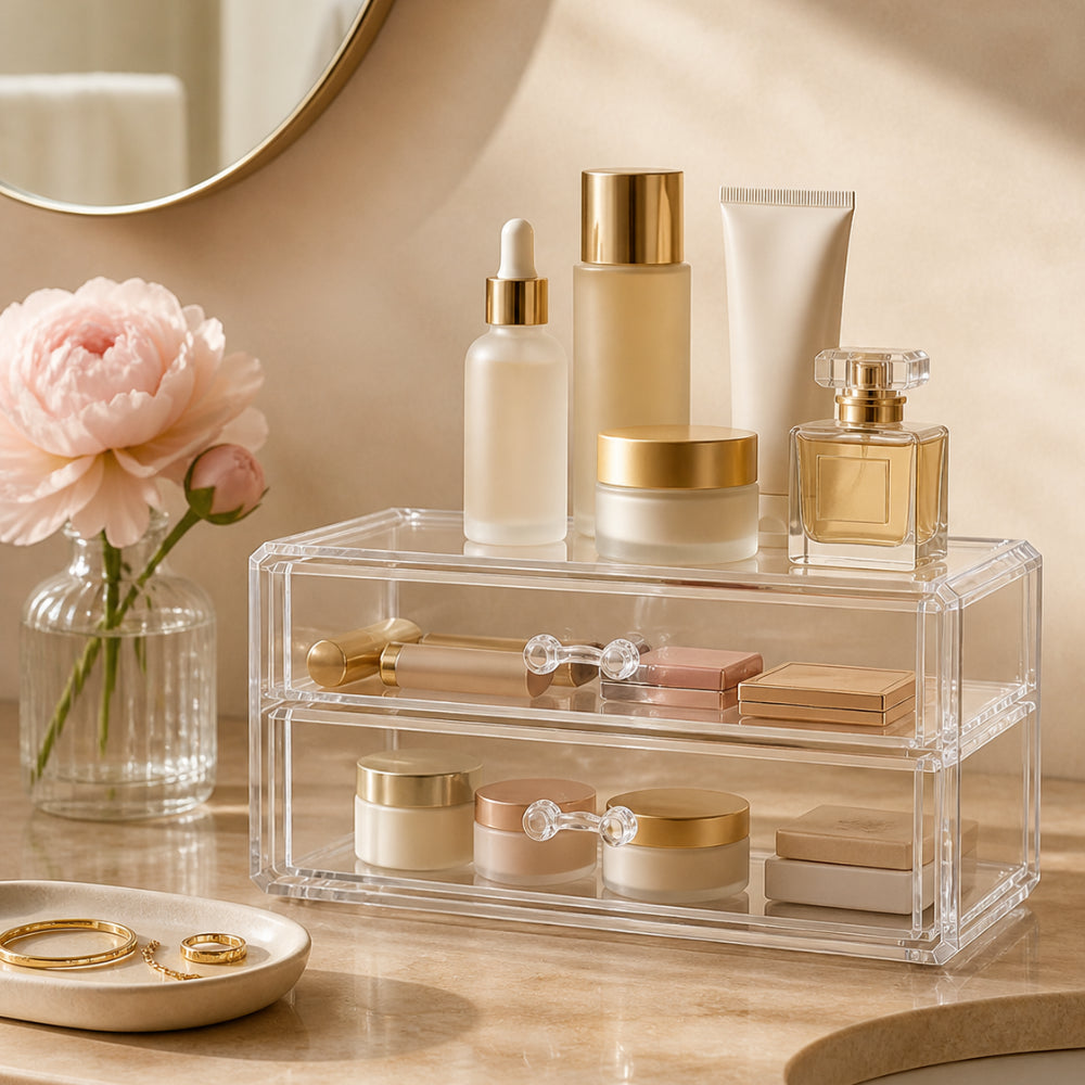 Evergreen Collection Bathroom Storage Drawers - LARGE