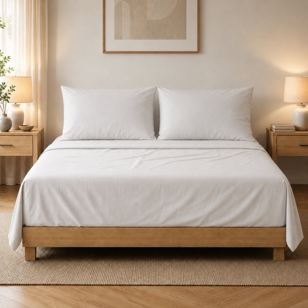 Evergreen Collection Sheet Set - WHITE