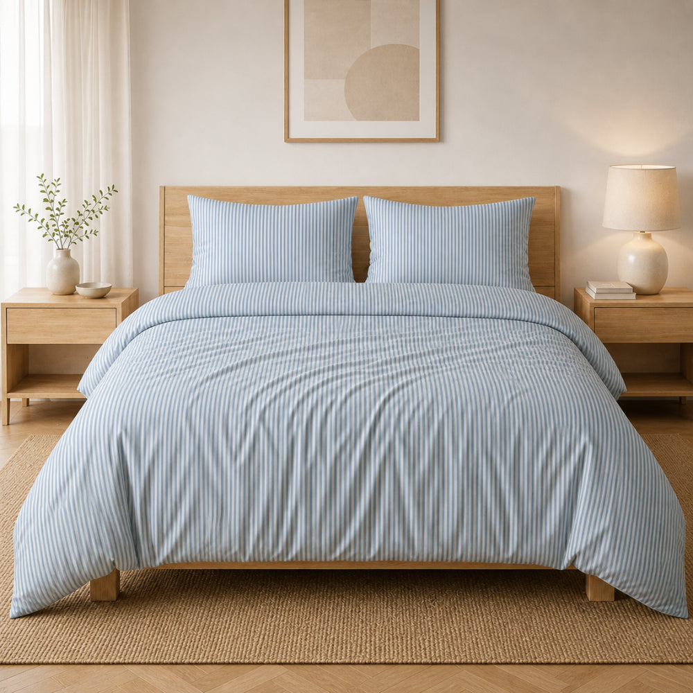 Evergreen Collection Quilt Cover Set - STRIPE