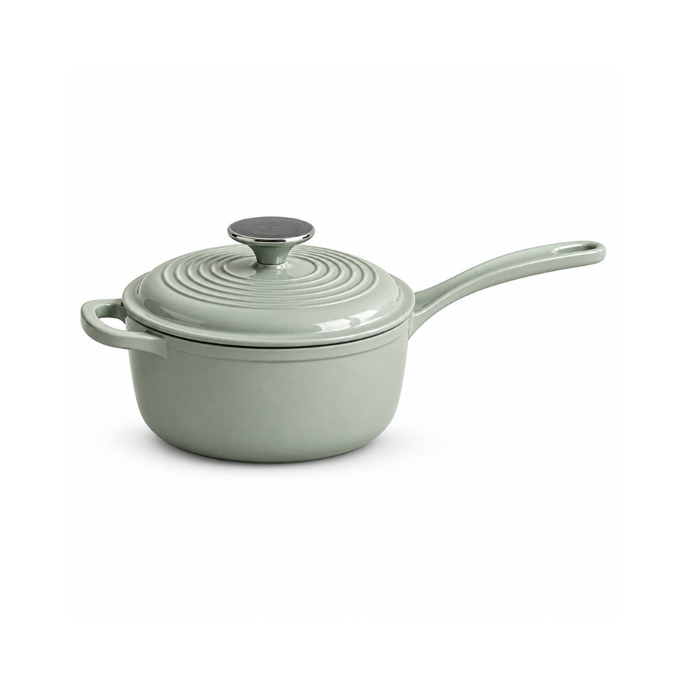 K&Co. Chef Series Cast Iron Saucepan 19cm - SAGE