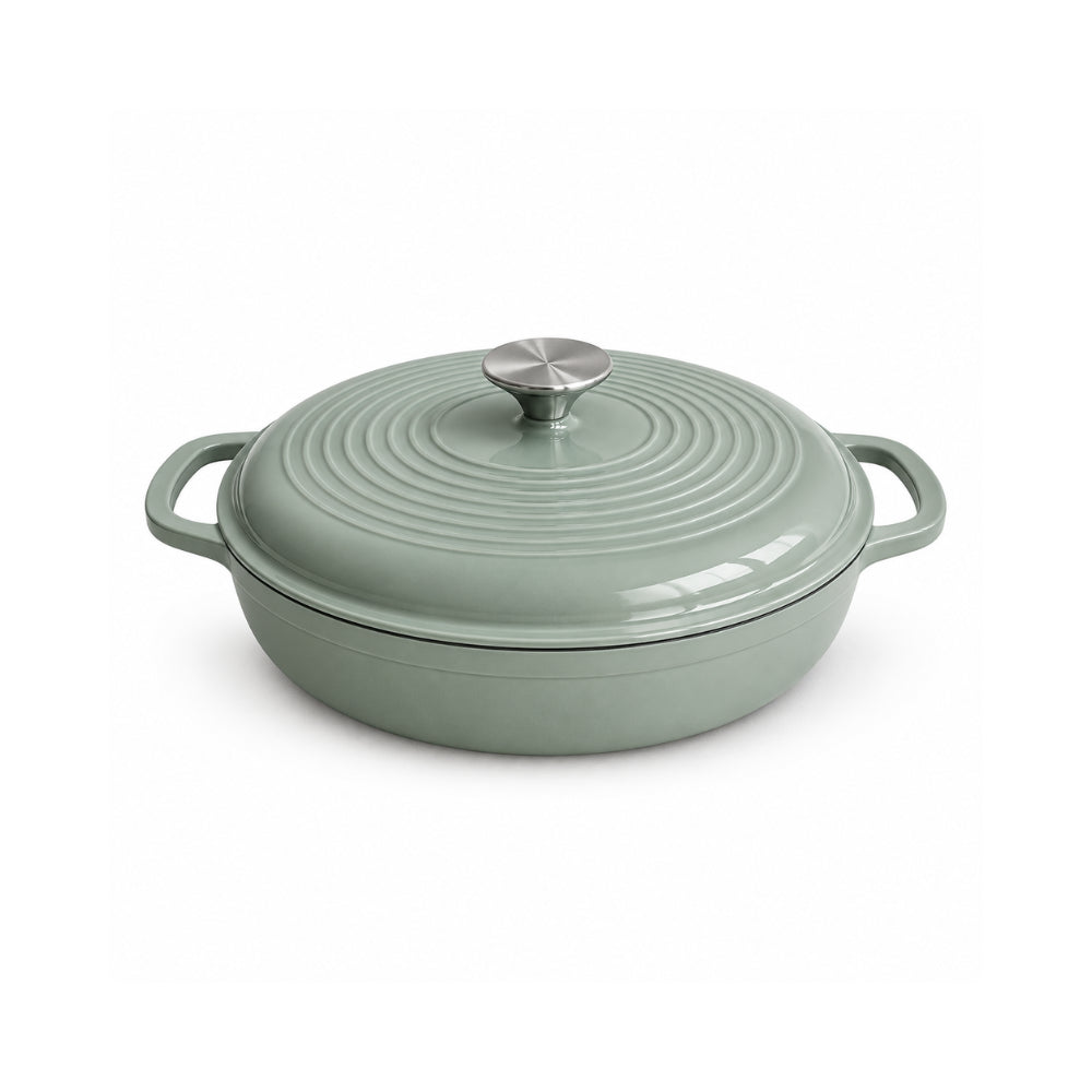 K&Co. Chef Series Cast Iron Braiser 30cm - SAGE