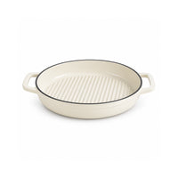 K&Co. Chef Series Cast Iron Chef Pan 31.4cm - CREAM