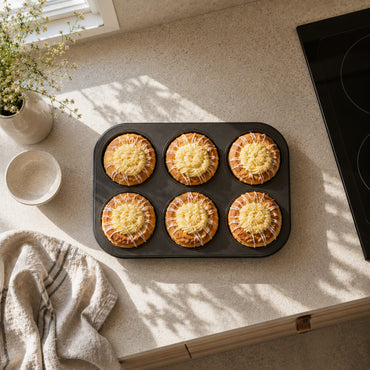 K&Co. Chef Series Muffin Tray 6 Cup  - PINK