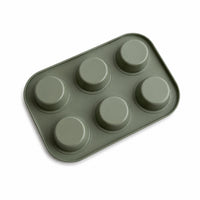 K&Co. Chef Series Muffin Tray 6 Cup  - SAGE