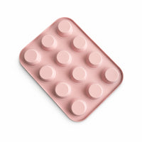 K&Co. Chef Series Muffin Tray 12 Cup  - PINK