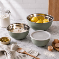 K&Co. Chef Series Mixing Bowls 3 Piece  - SAGE