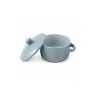 K&Co. Chef Series Ceramic Ramekins with Lid - BLUE
