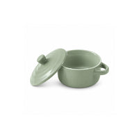 K&Co. Chef Series Ceramic Ramekins with Lid - SAGE