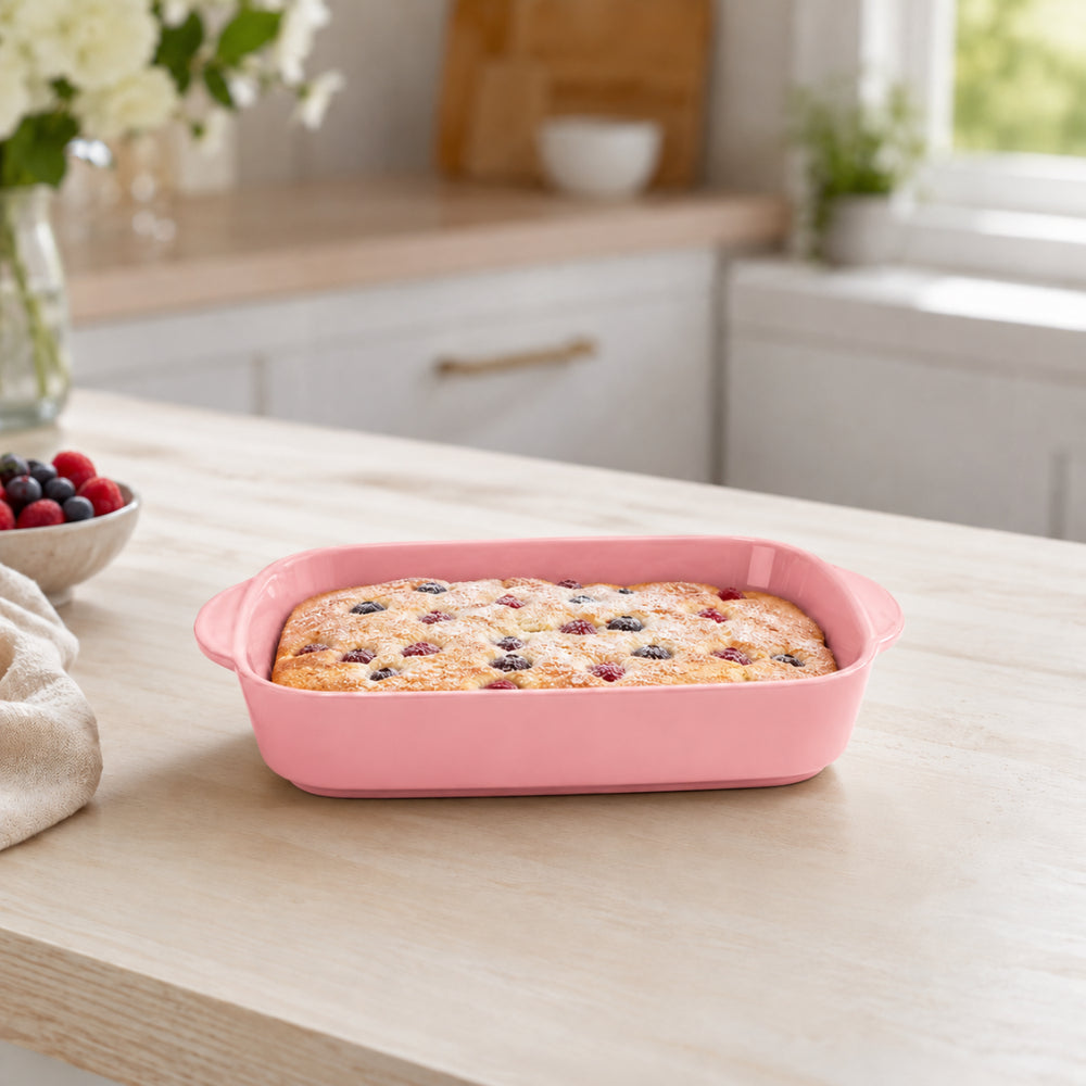 K&Co. Chef Series Ceramic Baking Dish Small - PINK