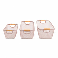 K&Co. Kitchen Storage Mesh Basket 3pk - PINK