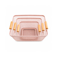 K&Co. Kitchen Storage Mesh Basket 3pk - PINK