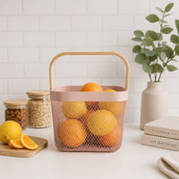 K&Co. Kitchen Storage Mesh Basket Small - PINK
