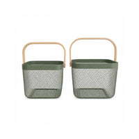 K&Co. Kitchen Storage Mesh Basket Small - SAGE