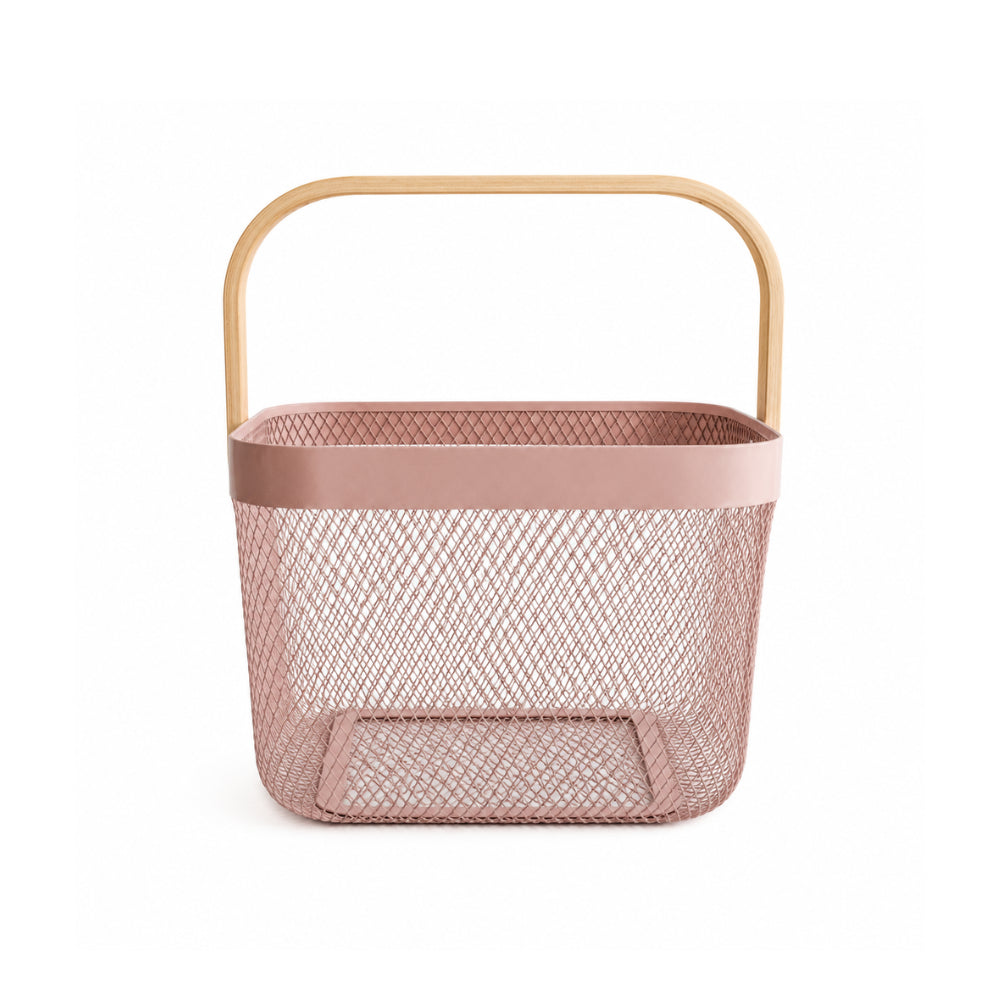 K&Co. Kitchen Storage Mesh Basket Medium - PINK