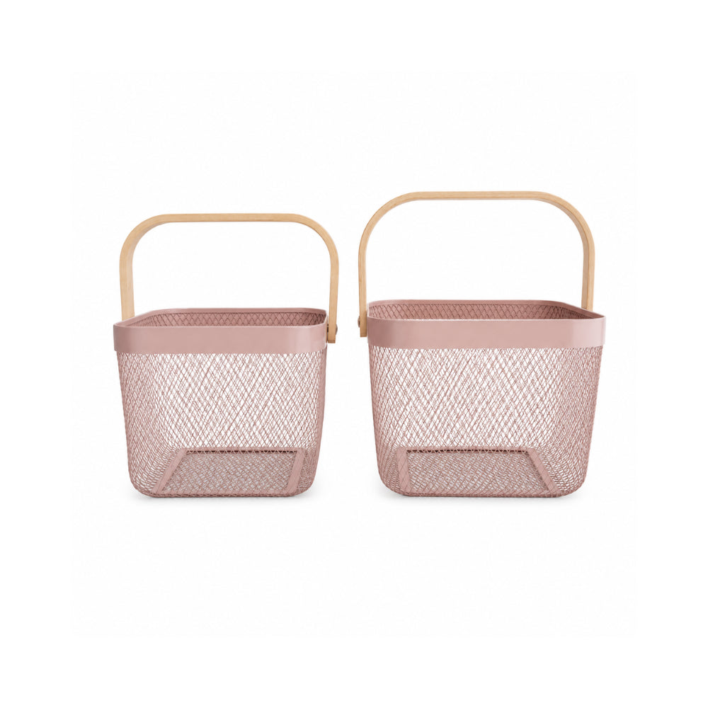 K&Co. Kitchen Storage Mesh Basket Medium - PINK