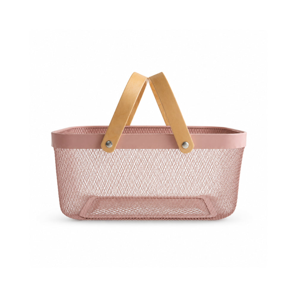 K&Co. Kitchen Storage Mesh Basket Large - PINK