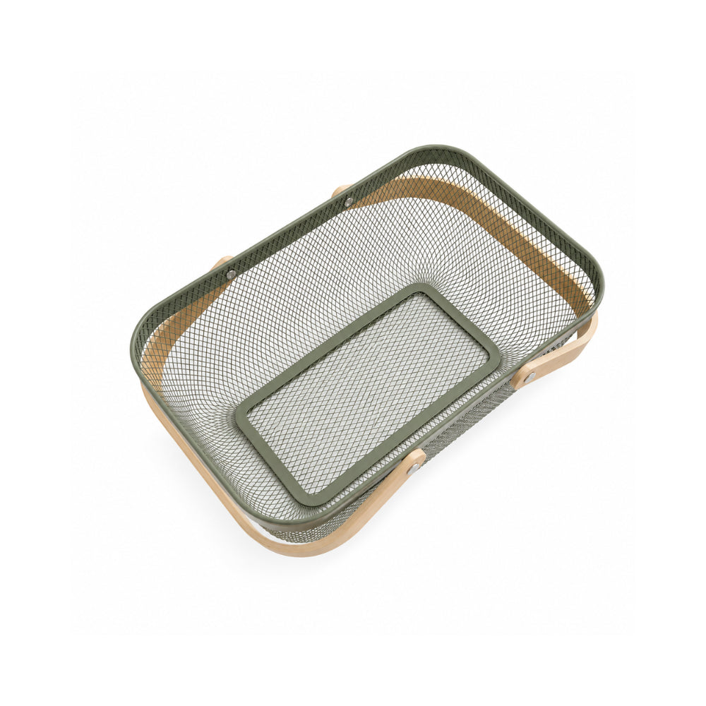 K&Co. Kitchen Storage Mesh Basket Large - SAGE