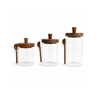 K&Co. Kitchen Storage Glass Canister with Spoon 400ml