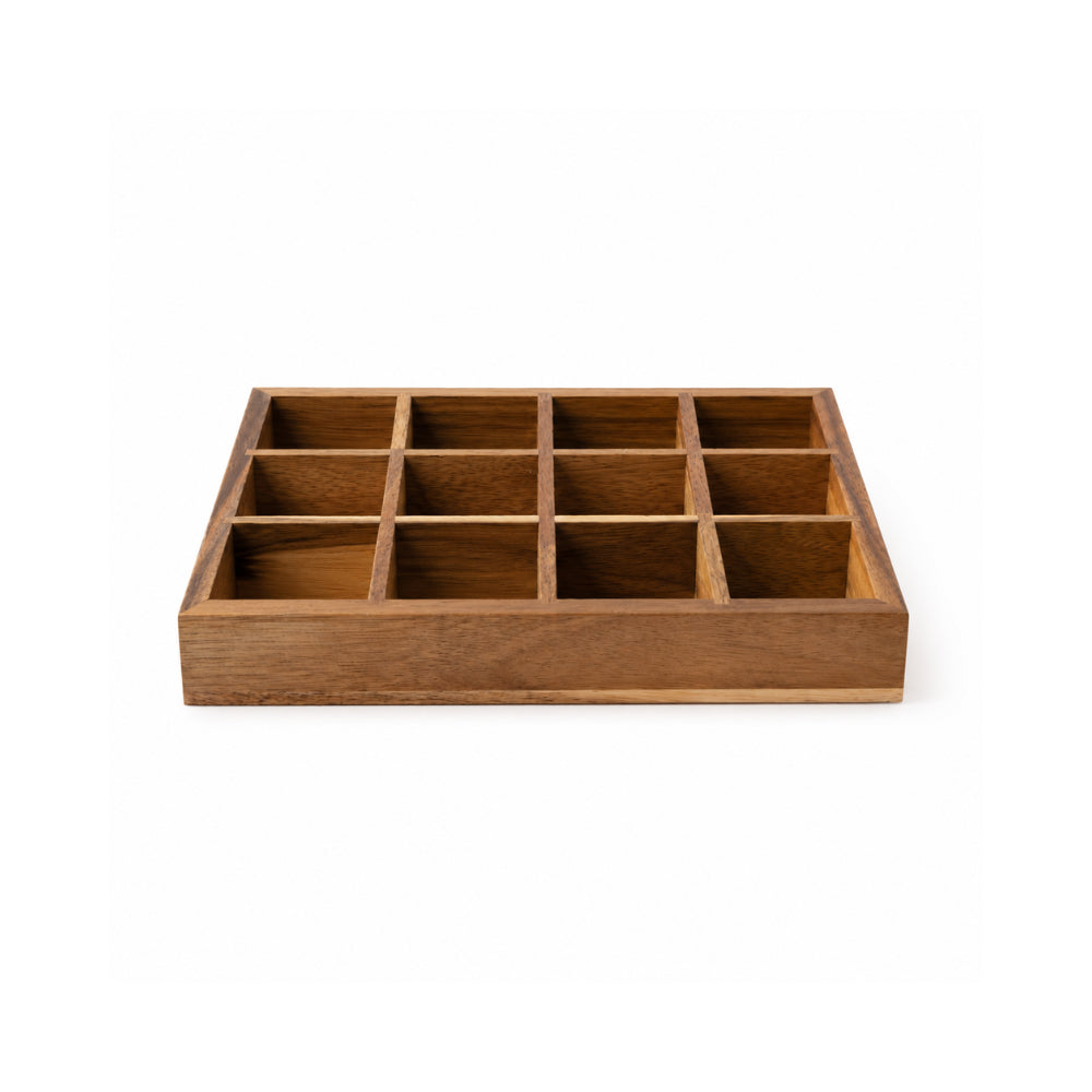 K&Co. Kitchen Storage Acacia Spice Rack