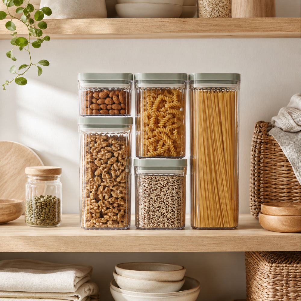 K&Co. Kitchen Storage Pantry Canister 5pk - SAGE