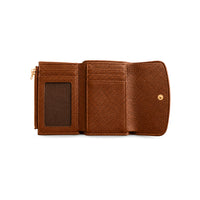K&Co. Genuine Leather Flapover Card Wallet - TAN