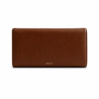 K&Co. Genuine Leather Clasp Wallet - TAN