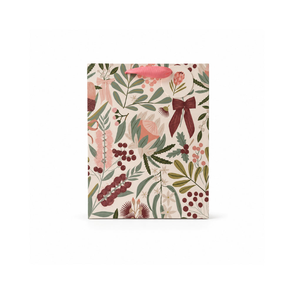 Christmas Small Gift Bag - BERRY FLORA