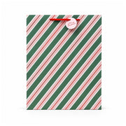 Christmas Jumbo Gift Bag - PEPPERMINT STRIPE