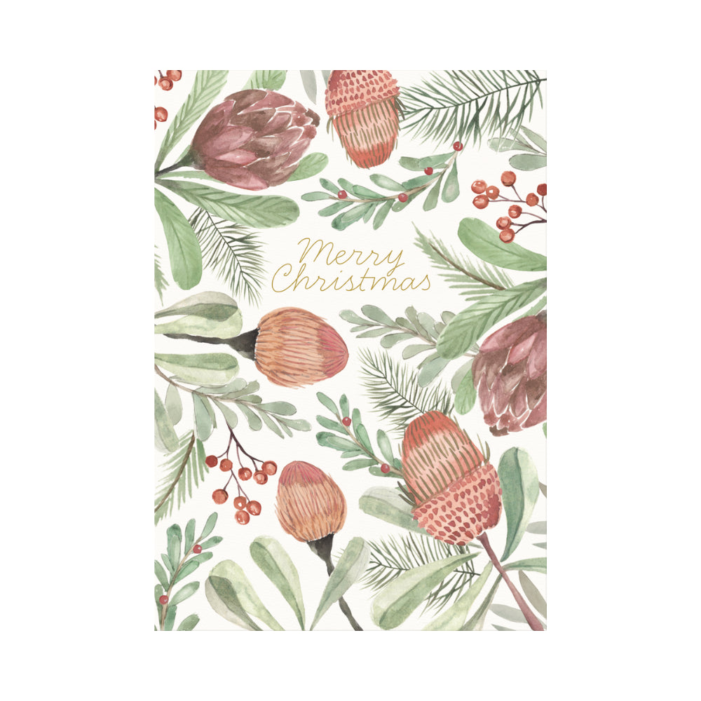 Christmas Greeting  Card - FESTIVE COLLAGE